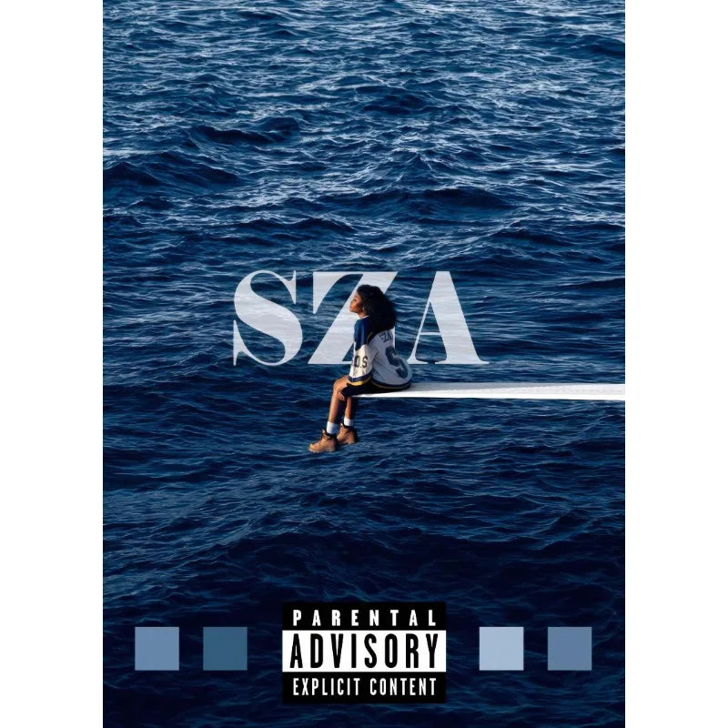Hot Pop Singer SZA Classic Music Albums Tracklist CTRL/SOS Aesthetic Poster Canvas Painting Wall Art Pictures Home Decor Gift