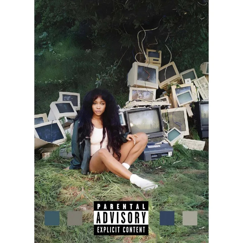 Hot Pop Singer SZA Classic Music Albums Tracklist CTRL/SOS Aesthetic Poster Canvas Painting Wall Art Pictures Home Decor Gift