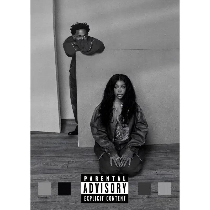 Hot Pop Singer SZA Classic Music Albums Tracklist CTRL/SOS Aesthetic Poster Canvas Painting Wall Art Pictures Home Decor Gift