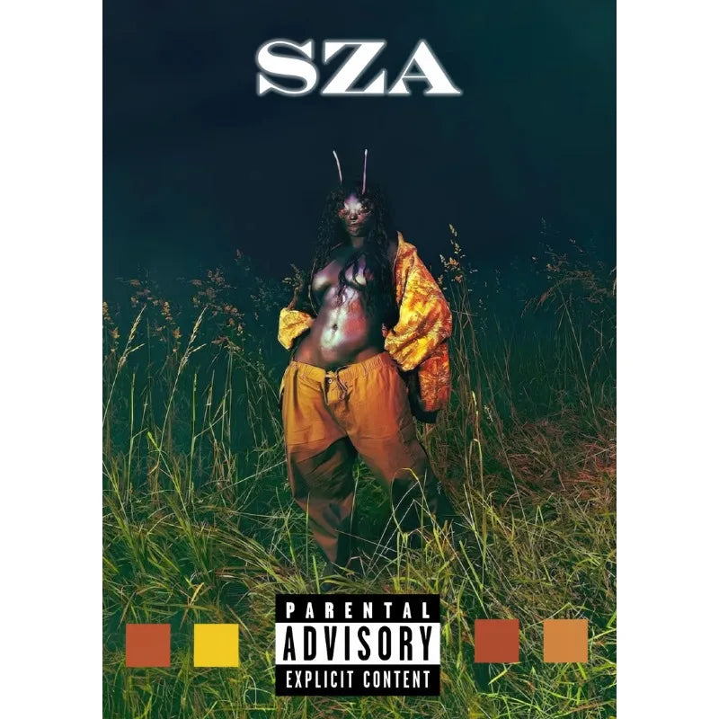 Hot Pop Singer SZA Classic Music Albums Tracklist CTRL/SOS Aesthetic Poster Canvas Painting Wall Art Pictures Home Decor Gift